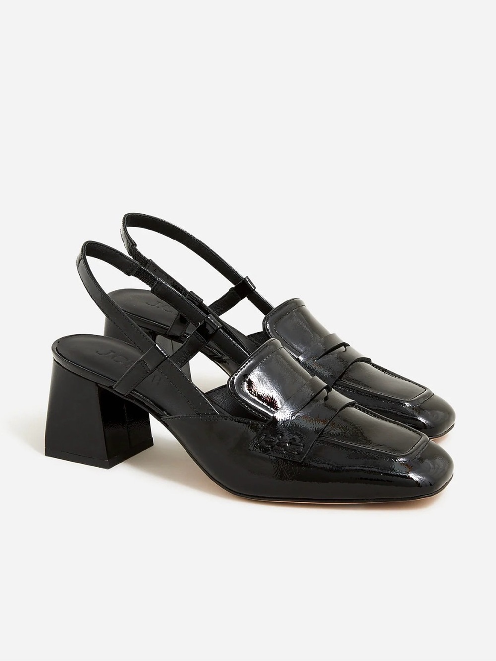 J. Crew Layne slingback loafer heels